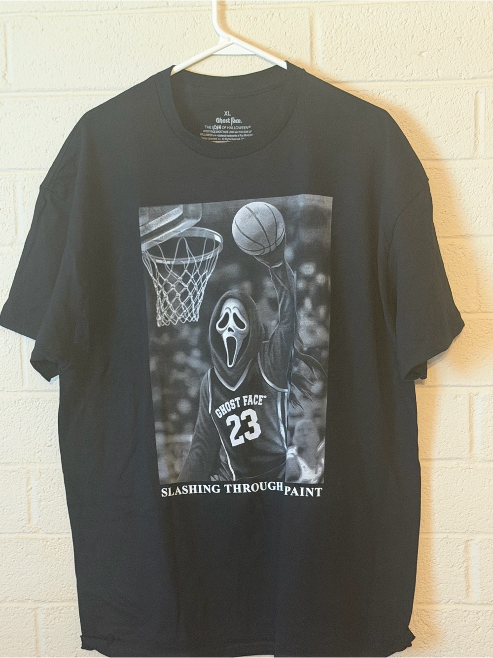 authentic Ghost Face "Slashing Through Paint" Basketball